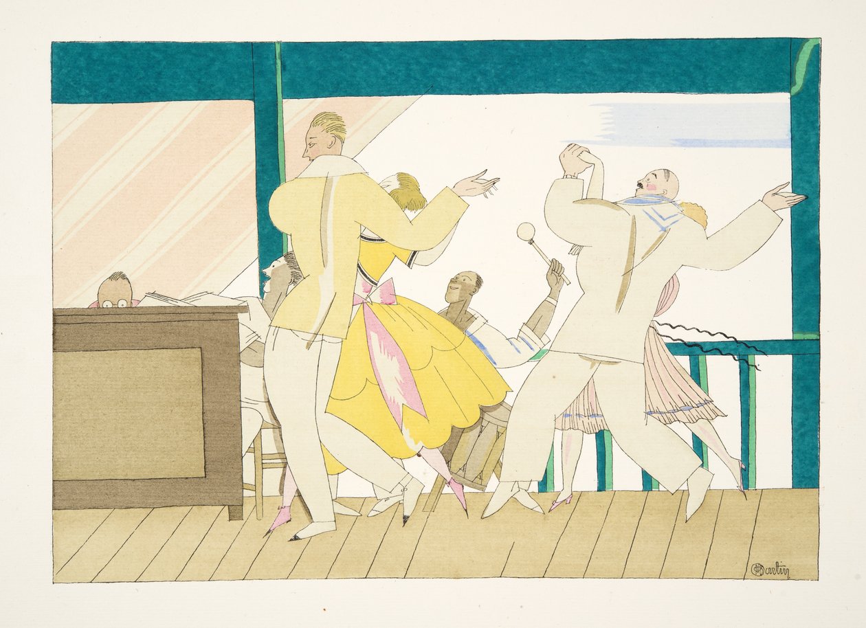 Le Tango, z Sports & Entertainment, wyd. 1914 (odbitka szablonowa) autorstwa Charles Martin
