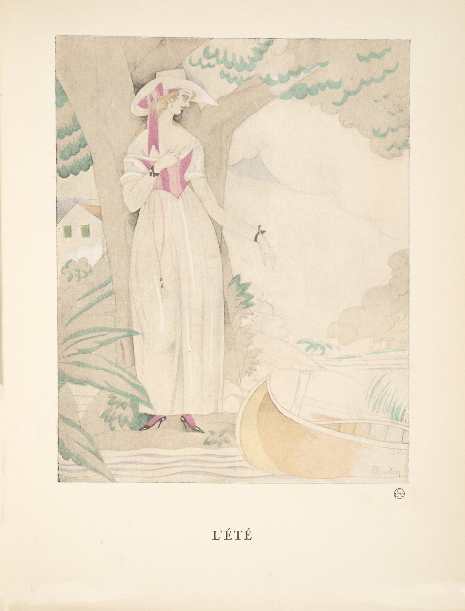 Lété, z kolekcji Fashion Plates, 1922 (odbitka w pochoirze) autorstwa Charles Martin