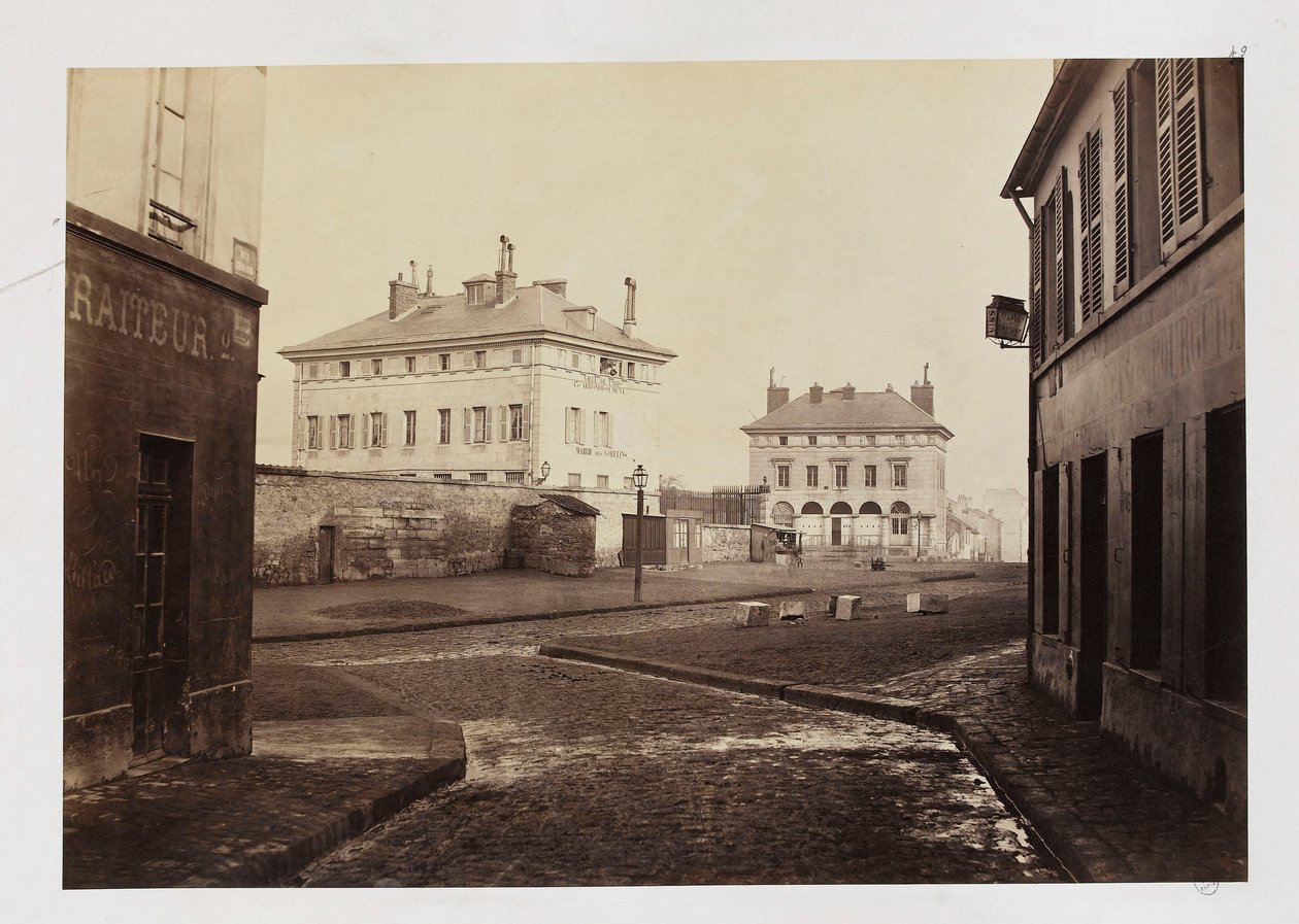 Barriere dItalie, od rue Gerard, Paryż, 1858-78 autorstwa Charles Marville