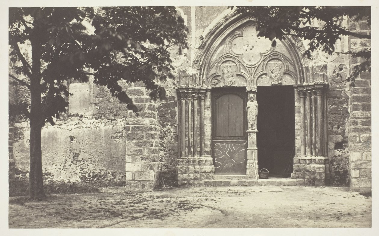 Kościół Villeneuve le Comte, Seine-et-Marne (Kościół Villeneuve le Comte, Seine-et-Marne) autorstwa Charles Marville