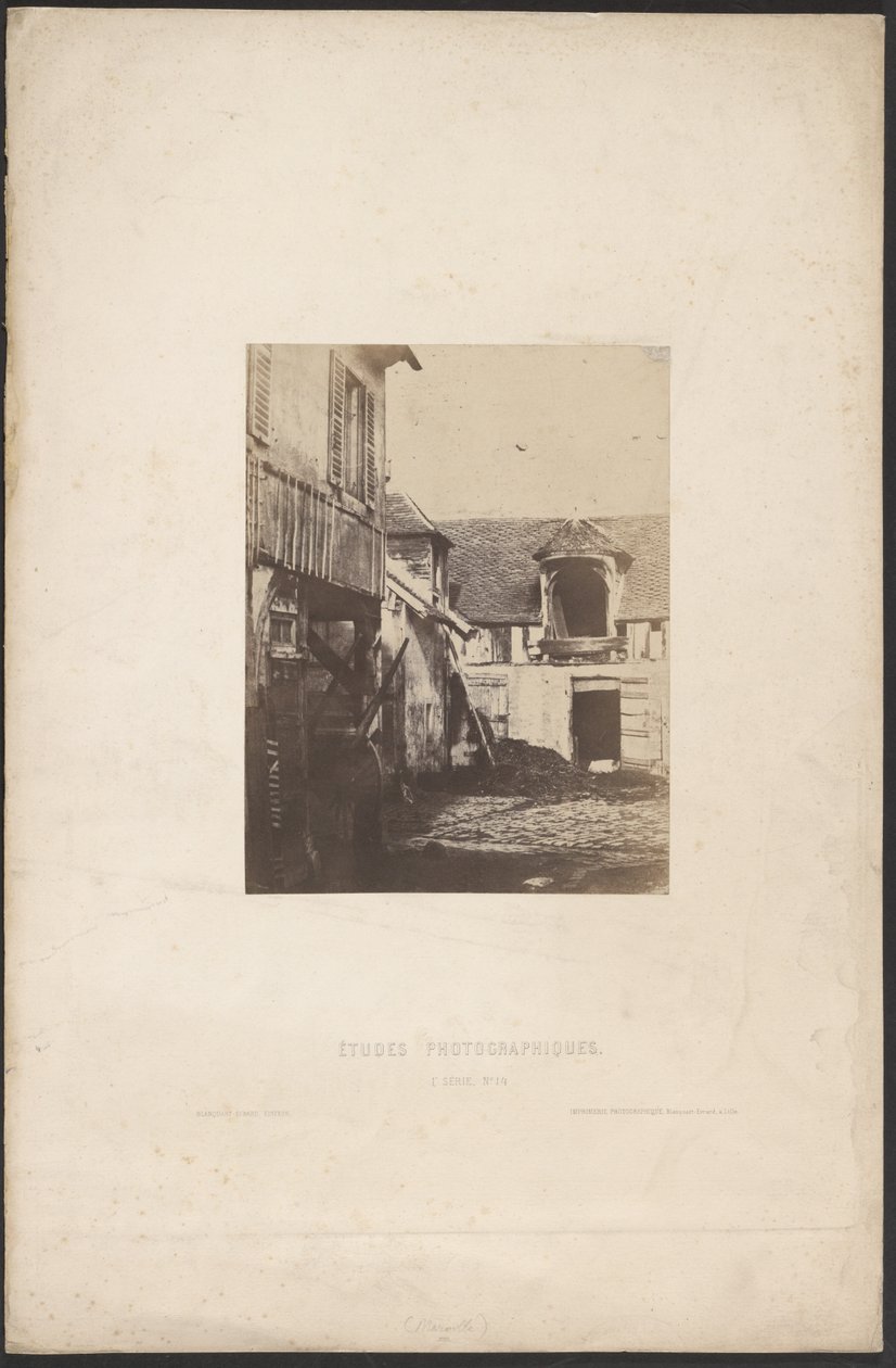 [Cour de ferme] / [Dziedziniec domu wiejskiego] autorstwa Charles Marville