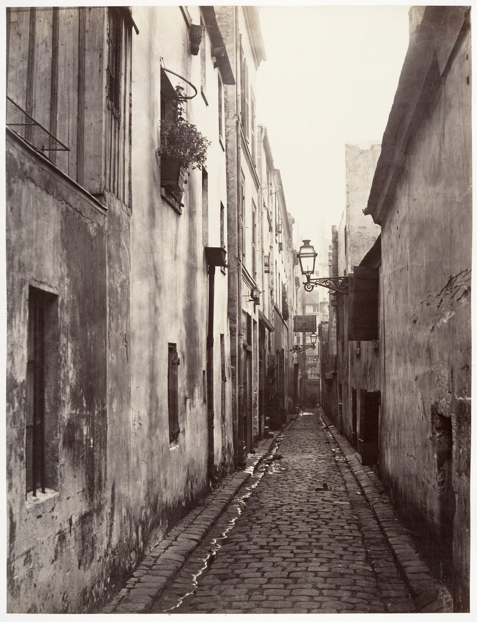 Impasse Briare (w dzielnicy Cité Coquenard) autorstwa Charles Marville