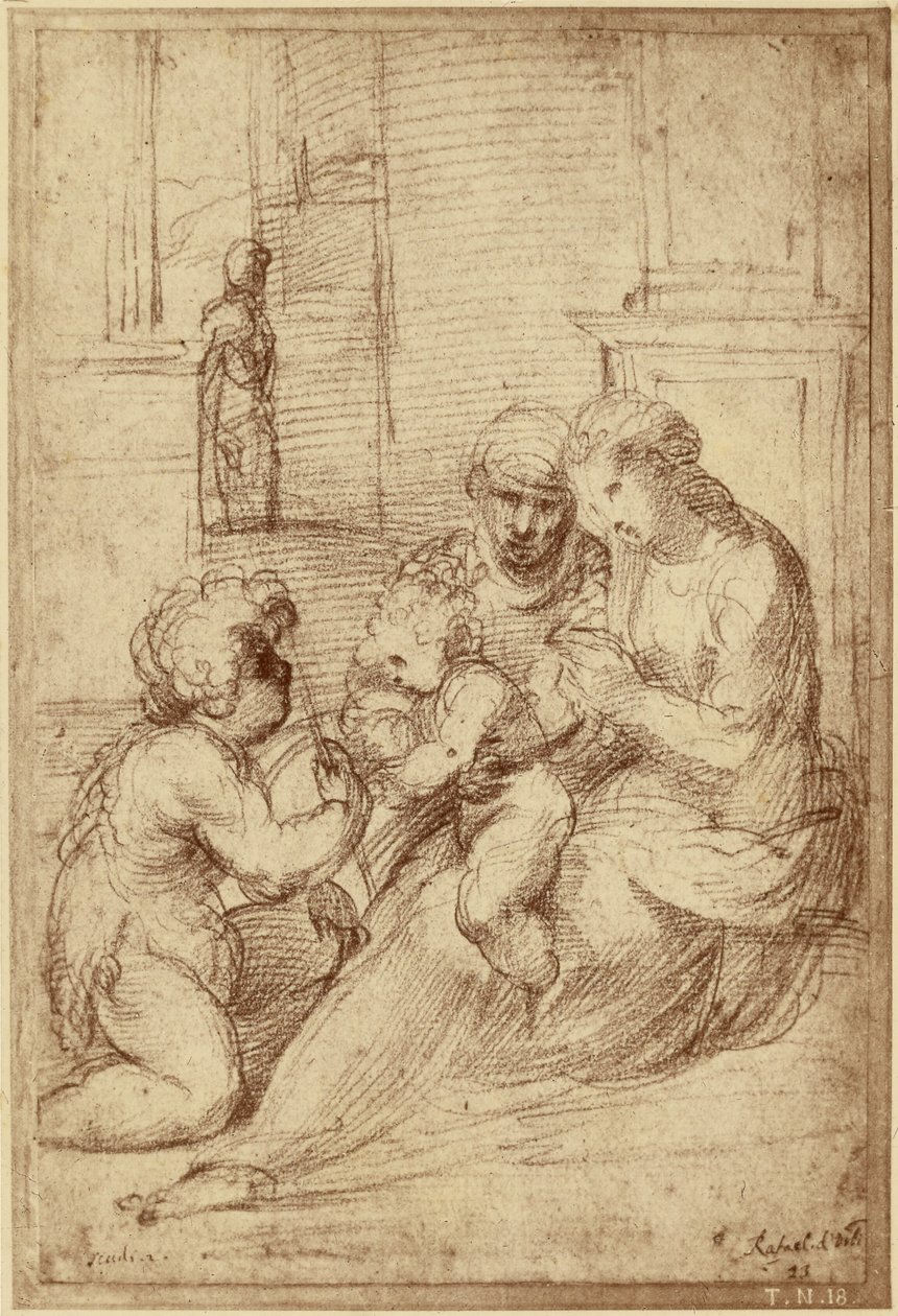 [Reprodukcja rysunku autorstwa Raphaëla]. autorstwa Charles Marville
