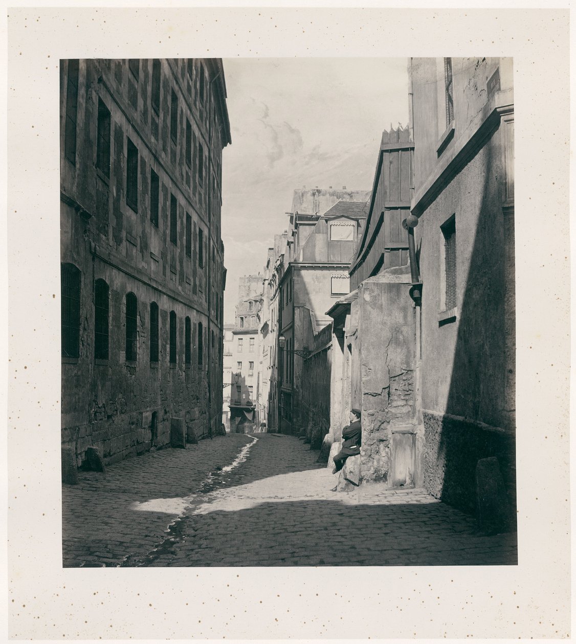 Rue Chartière (impasse Chartière) od rue de Reims autorstwa Charles Marville