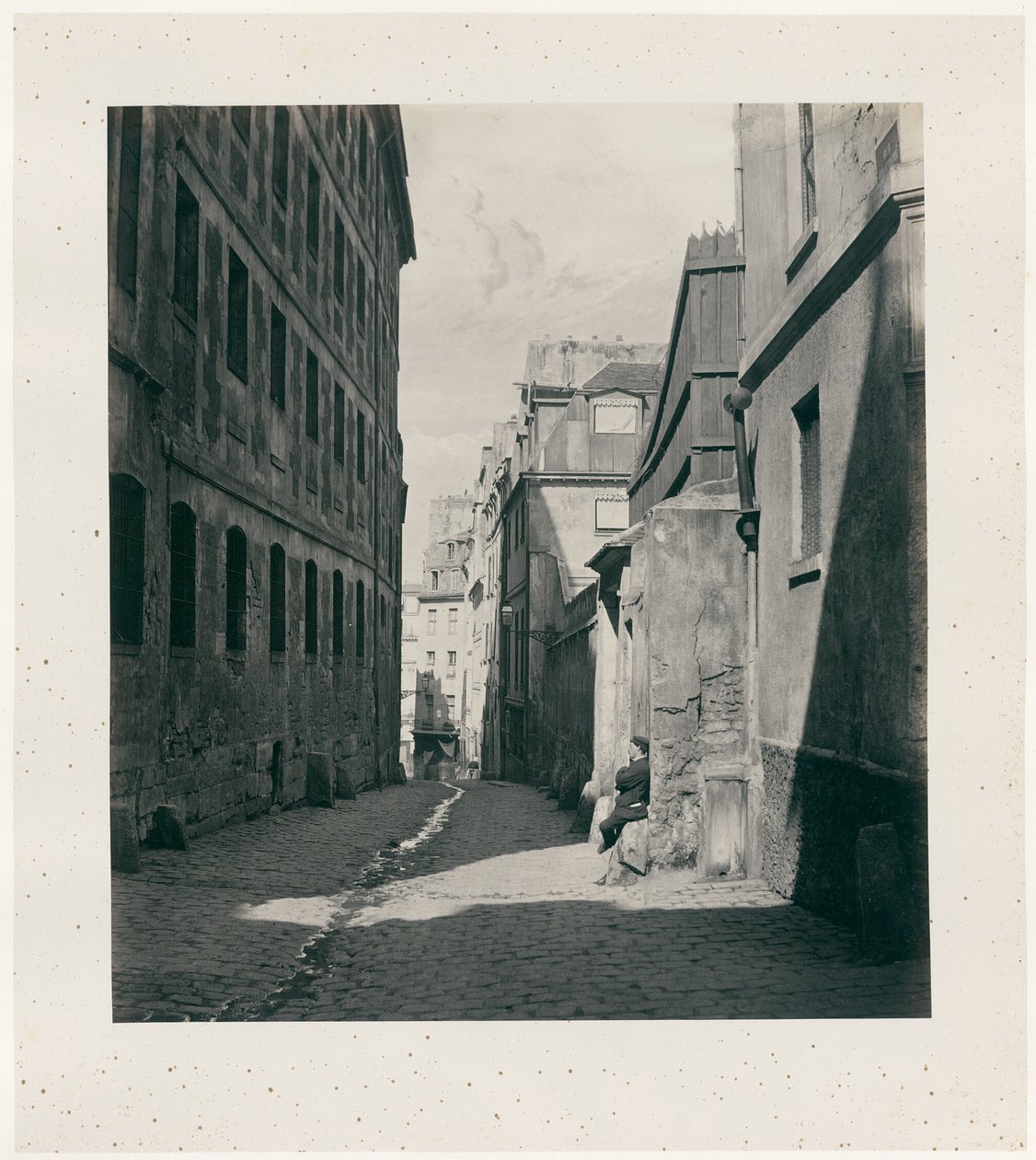 Rue Chartière (impasse Chartière) od rue de Reims autorstwa Charles Marville