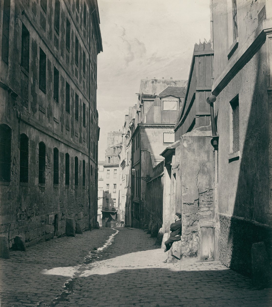 Rue Chartière impas Chartière przy rue de Reims, 186569. autorstwa Charles Marville