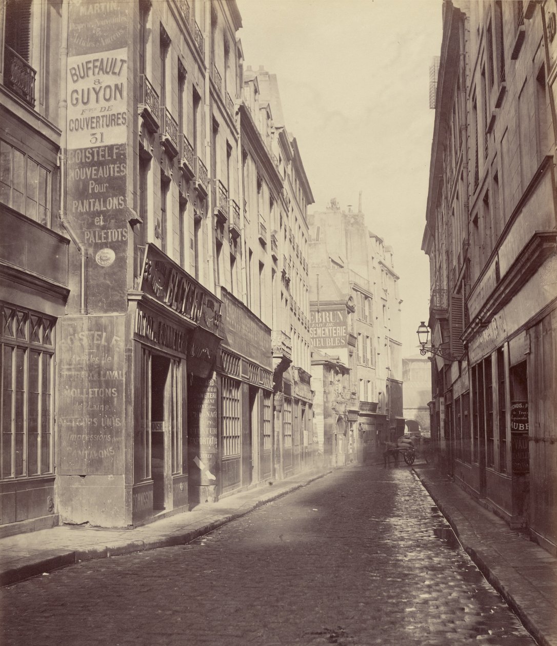 Rue des Bourdonnais od rue de Rivoli autorstwa Charles Marville