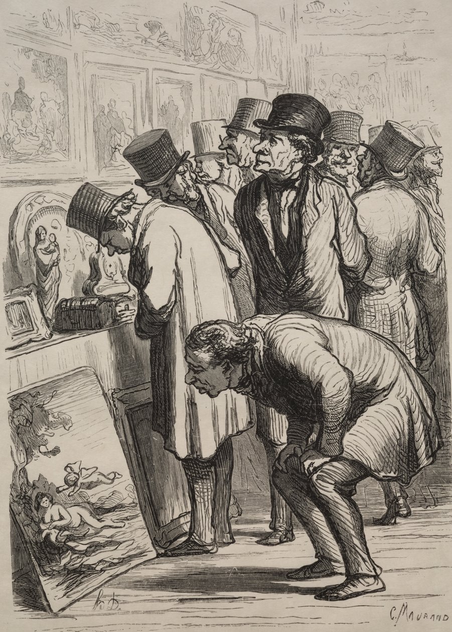 Galeria w hotelu Drouot: Dzień wyprzedaży autorstwa Charles Maurand