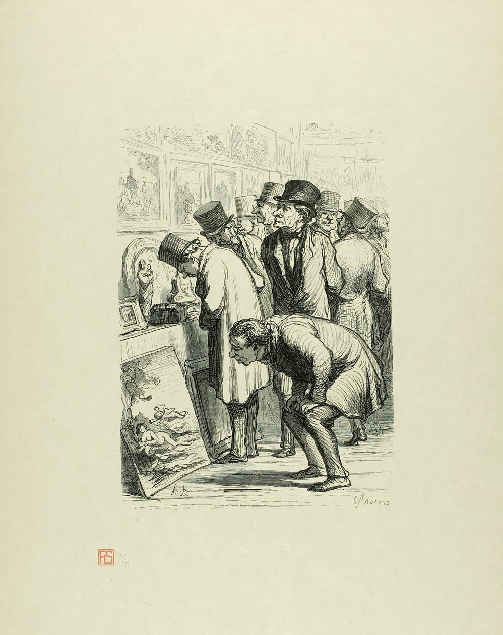 Podgląd w Domu Aukcyjnym Drouot autorstwa Charles Maurand