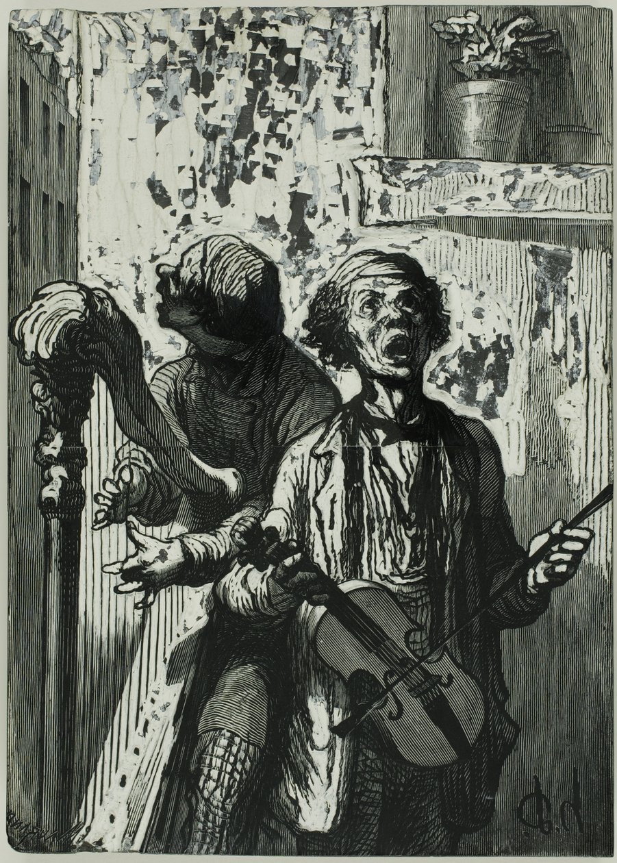 Śpiewacy uliczni autorstwa Charles Maurand