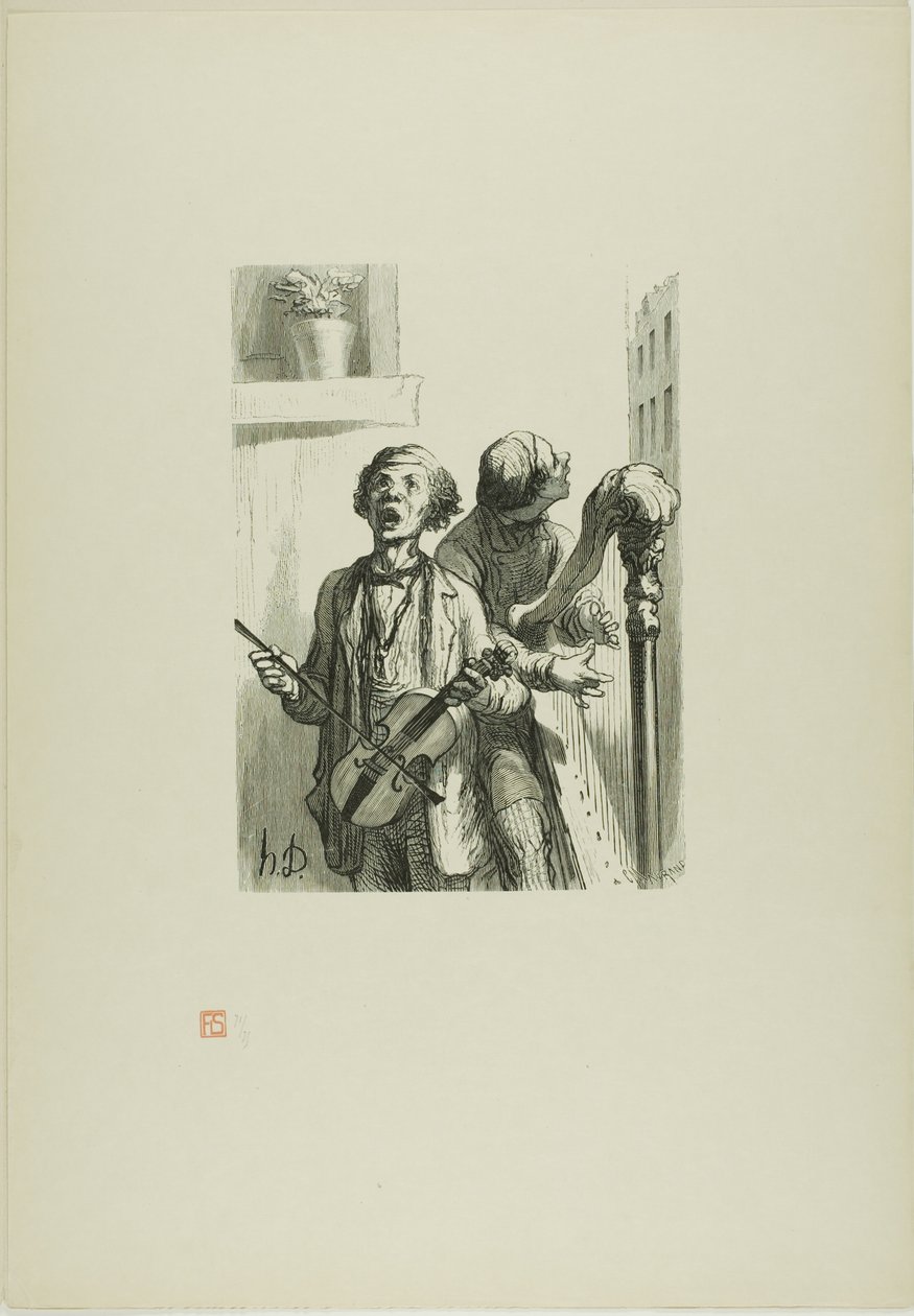 Śpiewacy uliczni autorstwa Charles Maurand
