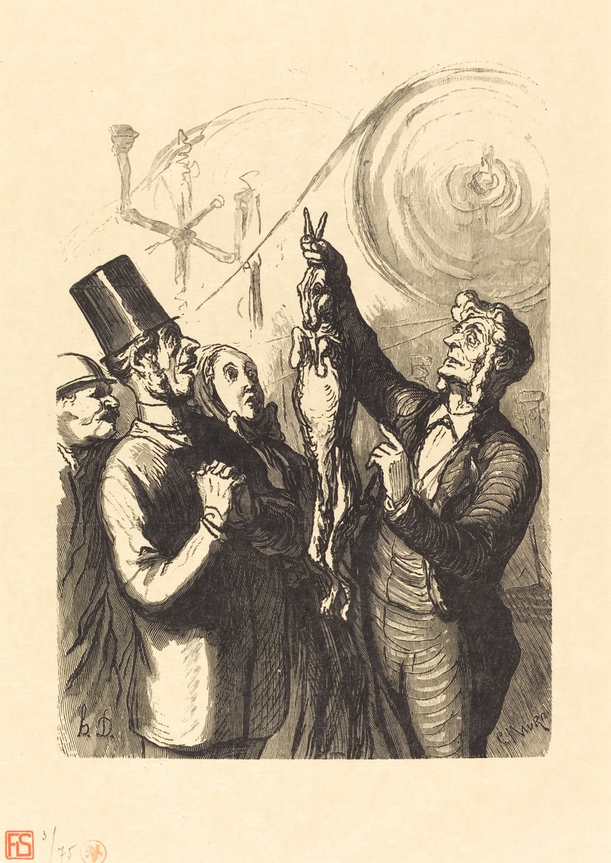 Wystawa światowa: producent filcowych kapeluszy autorstwa Charles Maurand after Honoré Daumier