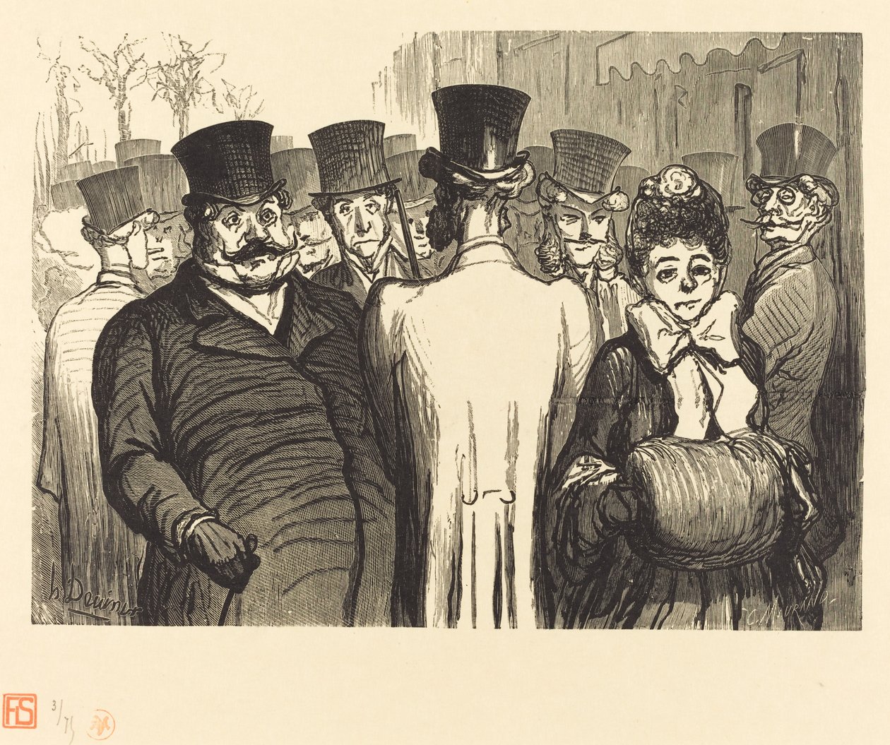 Bulwar Włochów autorstwa Charles Maurand after Honoré Daumier