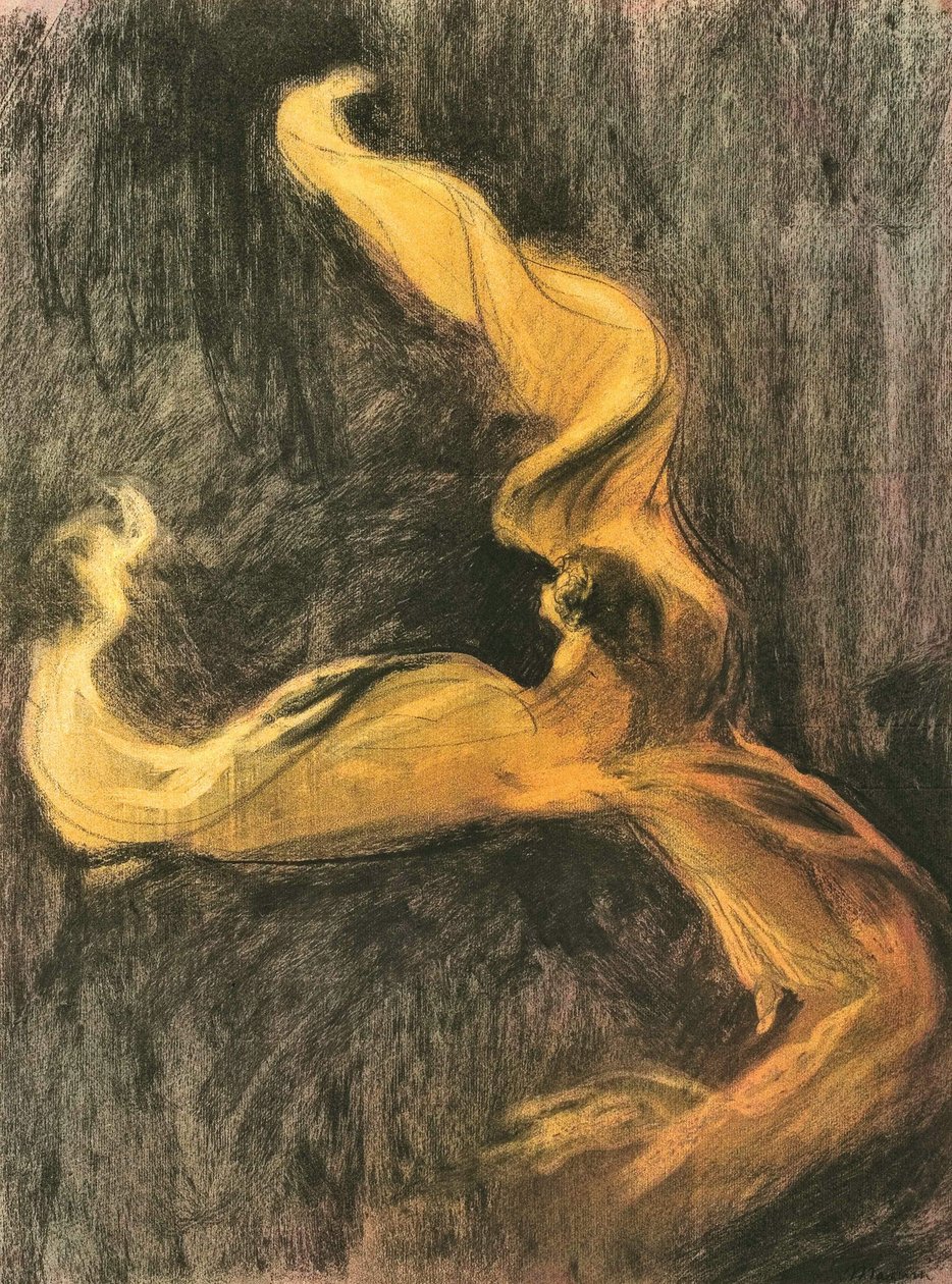 Loie Fuller Żółta Sukienka, ok. 1900 r. 1895. autorstwa Charles Maurin