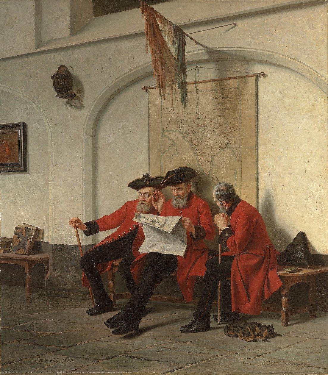 Wiadomości z frontu, 1880 autorstwa Charles Meer Webb