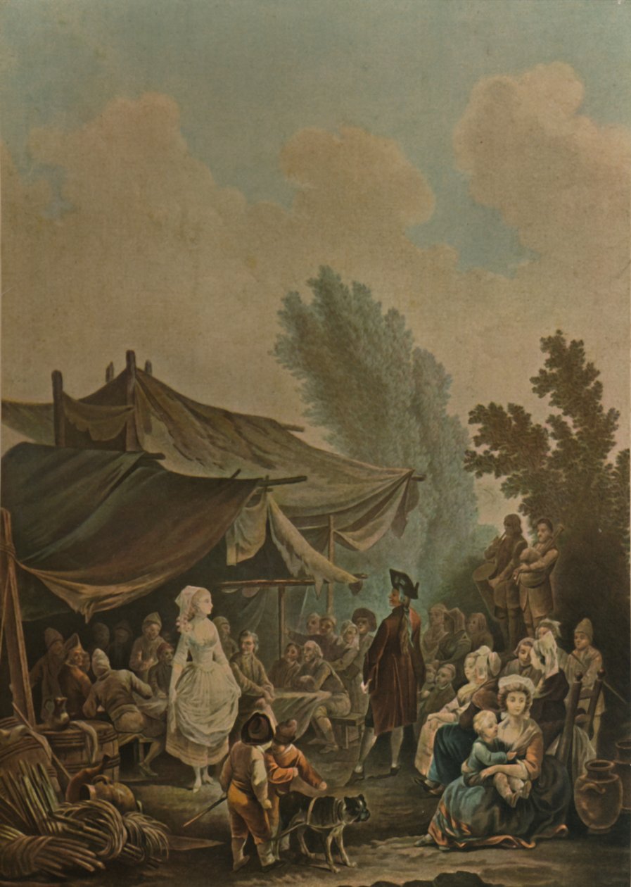 Wesele wiejskie, Wesele wiejskie, 1785, 1913 autorstwa Charles Melchior Descourtis