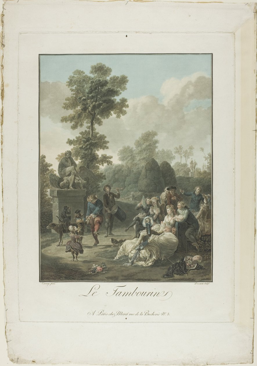 Tamburyn autorstwa Charles Melchior Descourtis