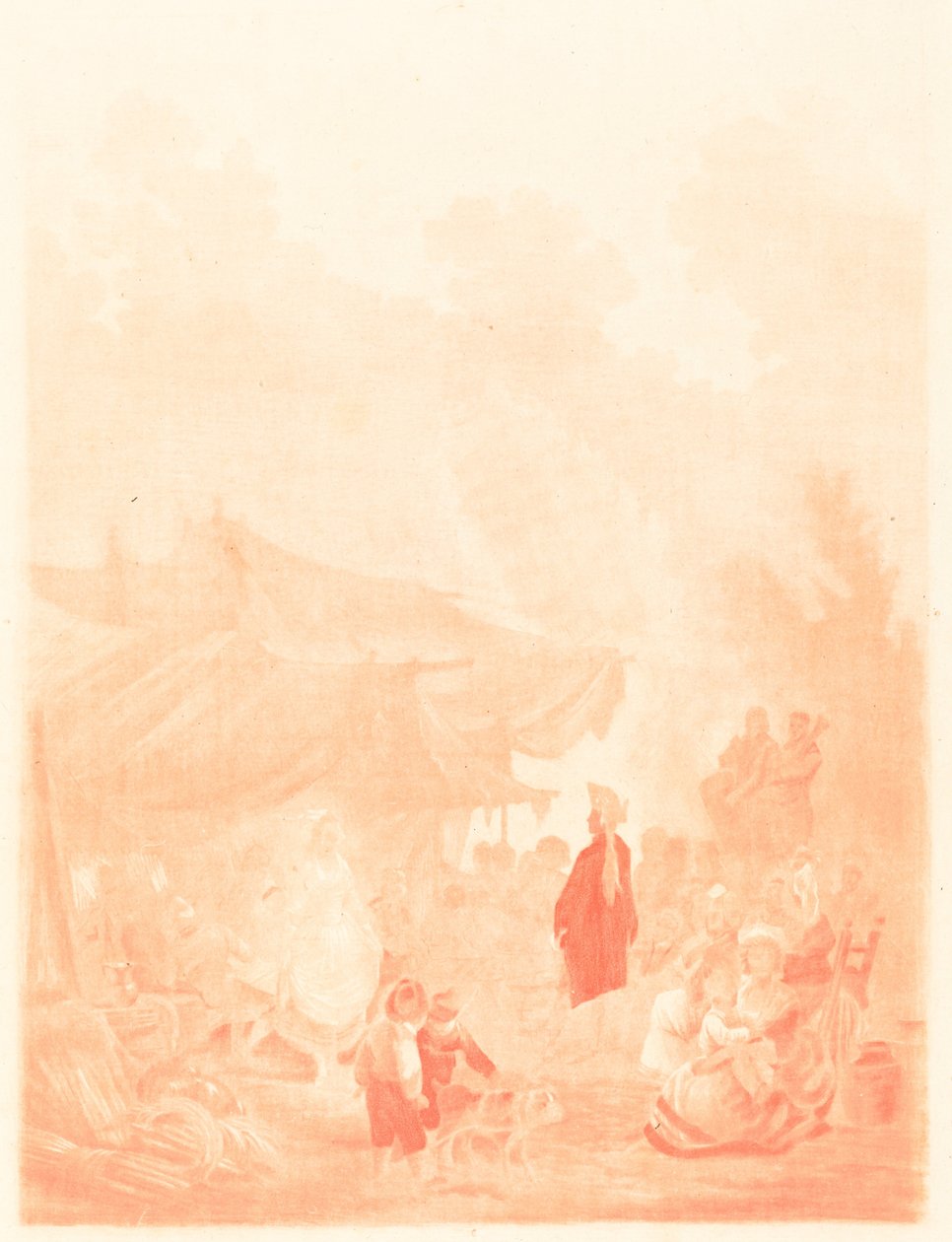 Ślub w Noce de Village, 1785. autorstwa Charles Melchior Descourtis