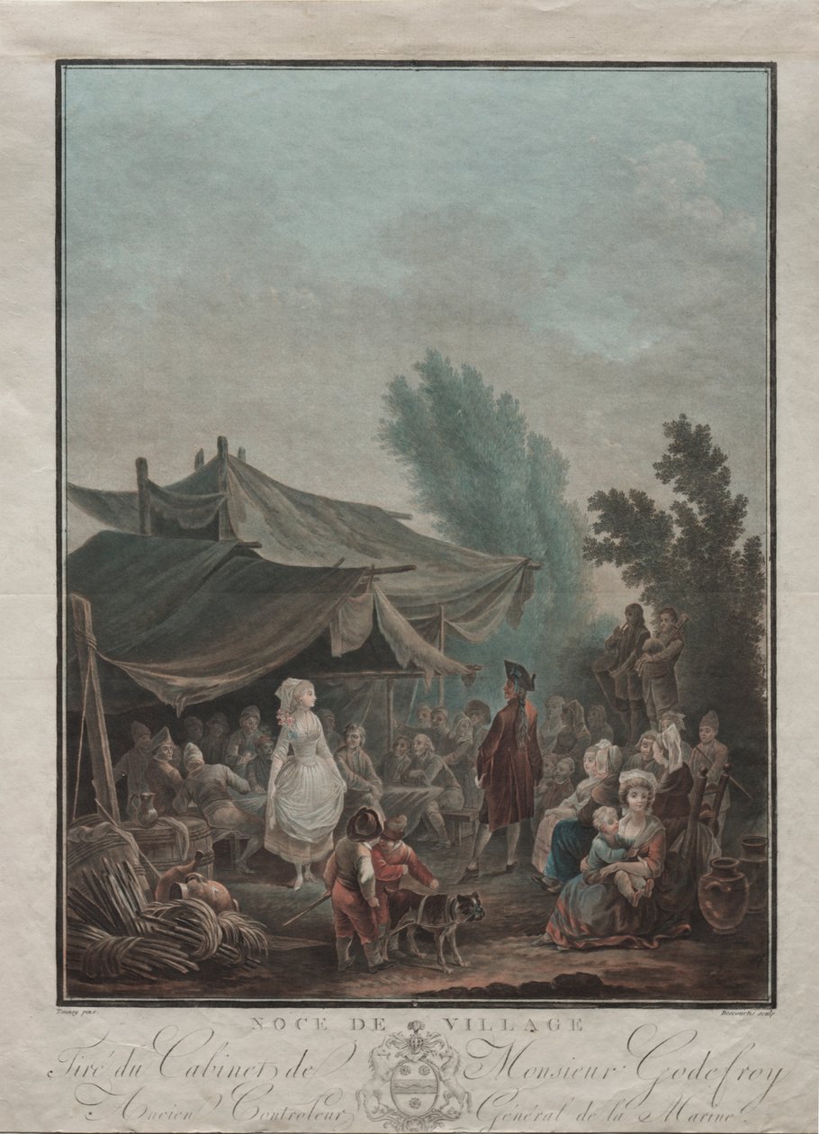 Wiejskie wesele autorstwa Charles Melchior Descourtis
