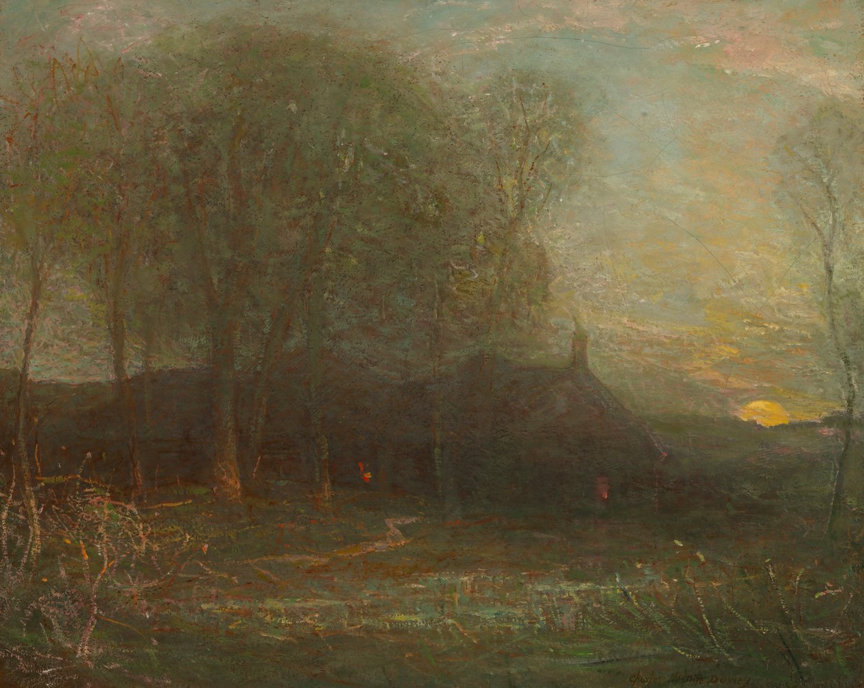 Księżyc żniw, ca. 1908. autorstwa Charles Melville Dewey