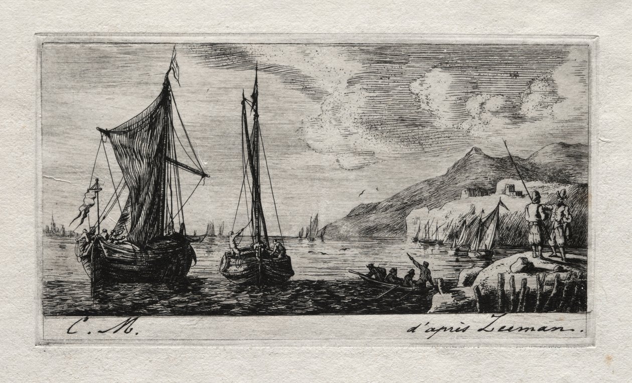 Calais - Łodzie do spłukiwania autorstwa Charles Meryon