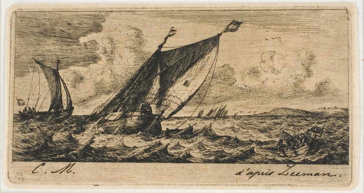 Łodzie Haarlem w Amsterdamie autorstwa Charles Meryon