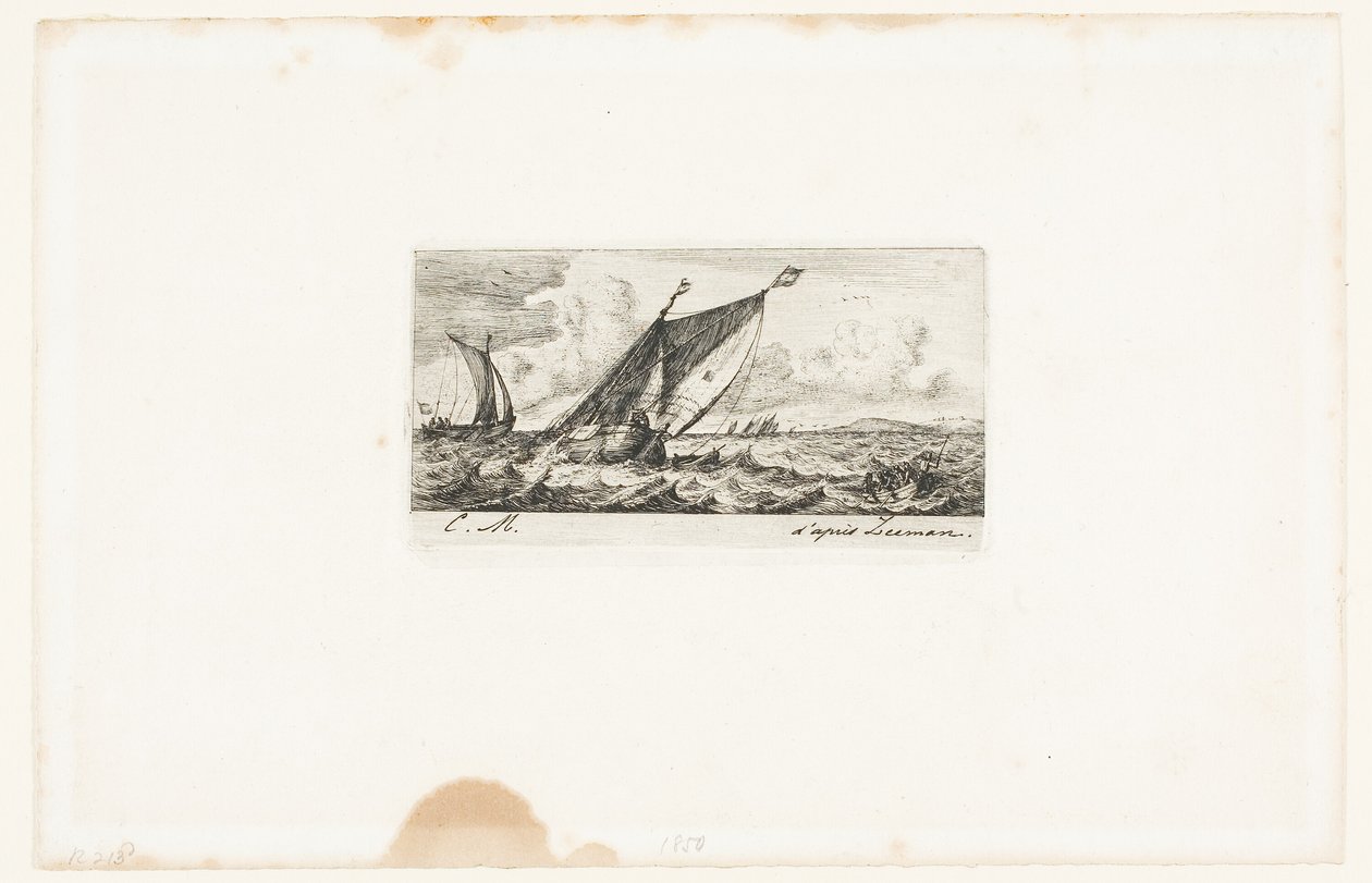 Haarlem Boats w Amsterdamie autorstwa Charles Meryon