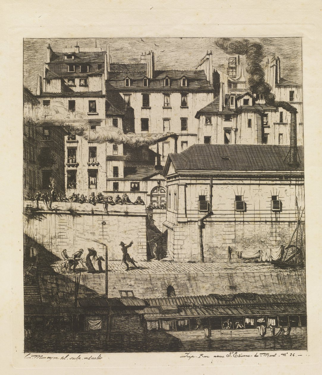 Kostnica autorstwa Charles Meryon