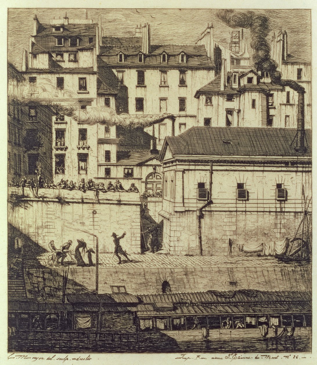 Kostnica autorstwa Charles Meryon
