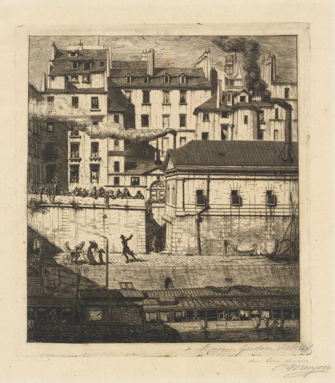 La kostnica, Paryż (kostnica) autorstwa Charles Meryon