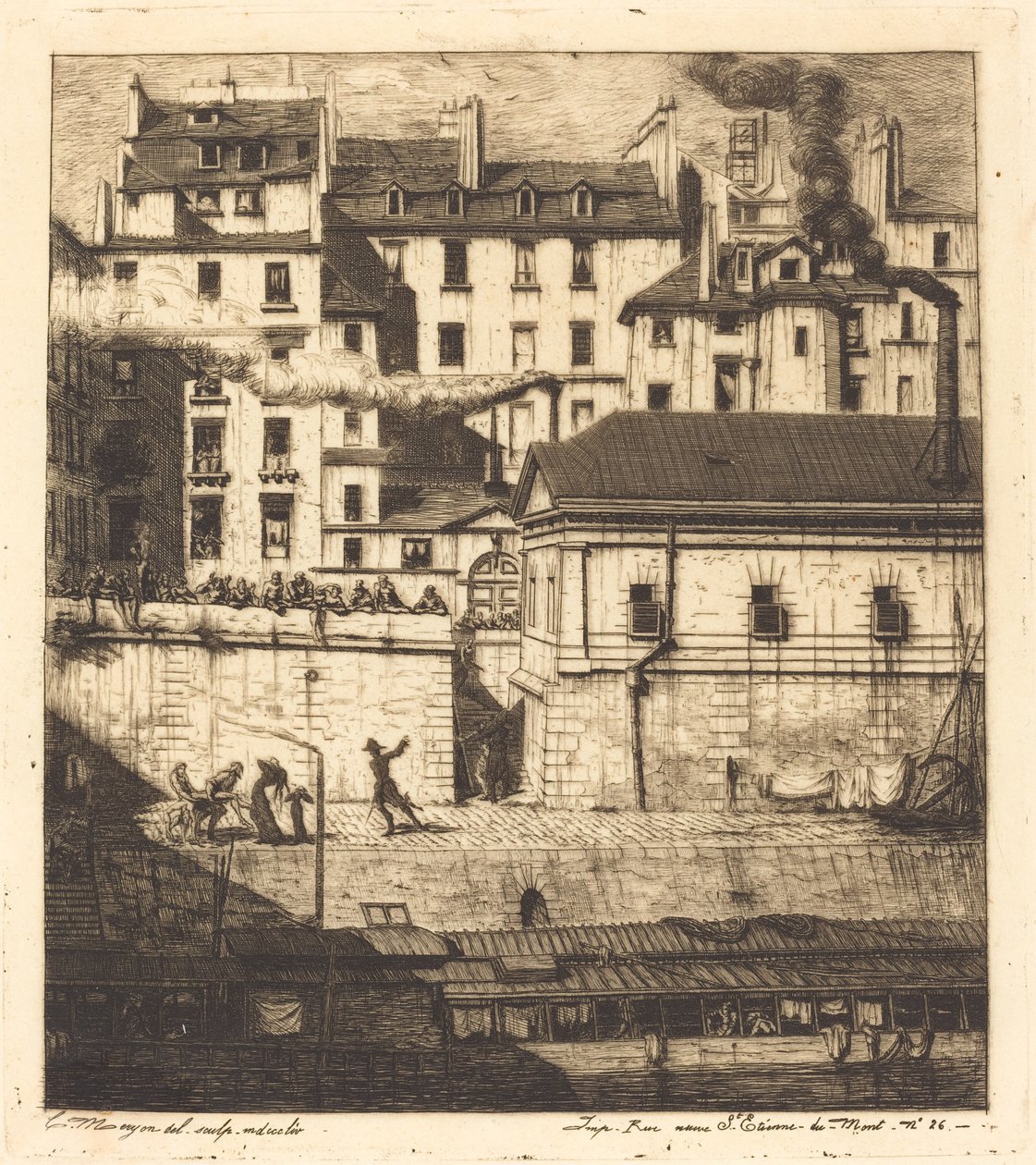 La kostnica, Paryż (kostnica) autorstwa Charles Meryon