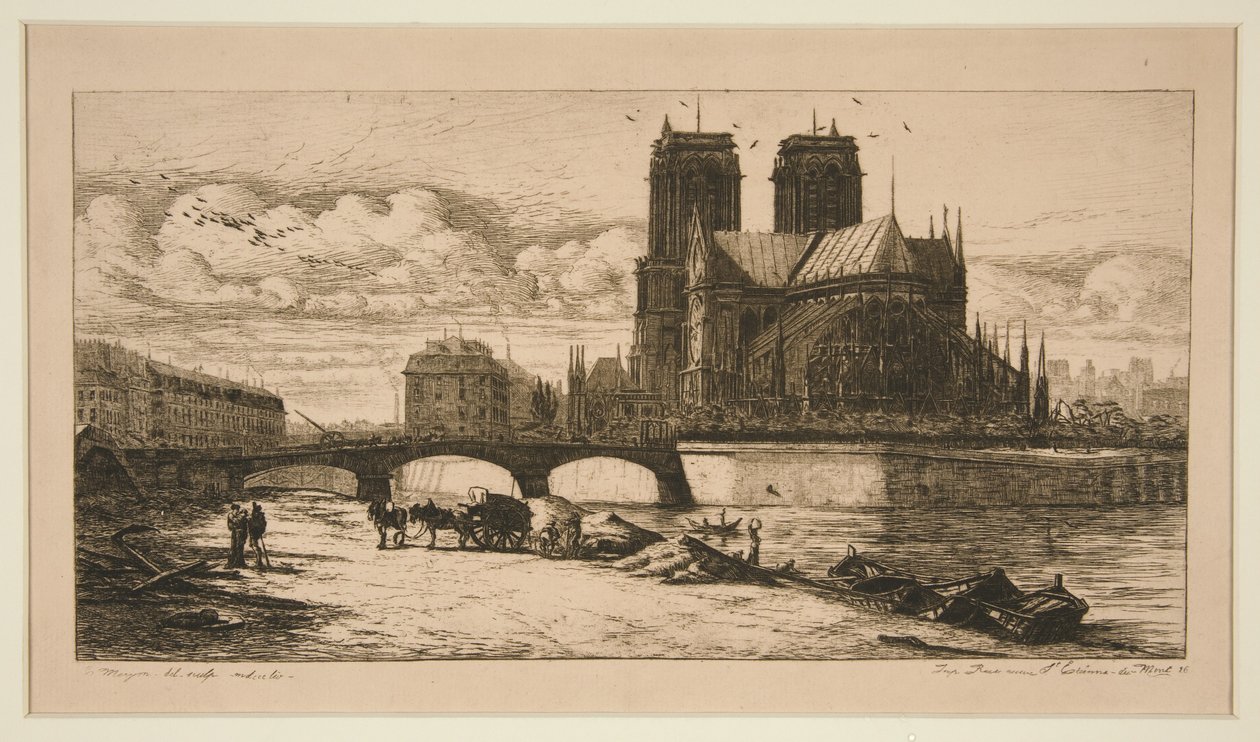 Apsyda Notre-Dame autorstwa Charles Meryon