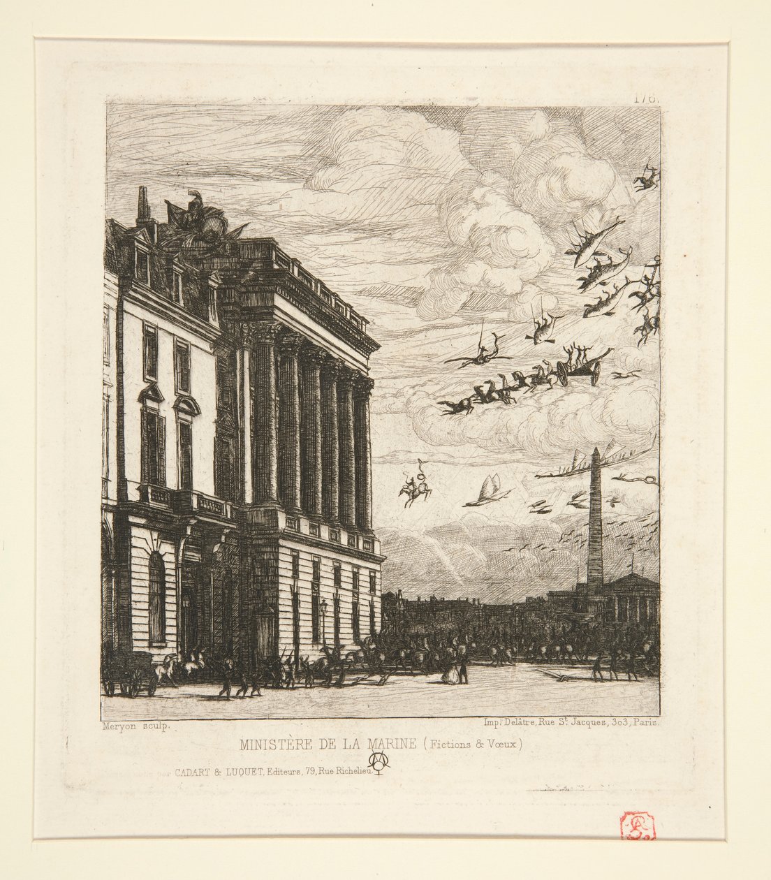 Le Ministre de la Marine (Departament Marynarki Wojennej) autorstwa Charles Meryon