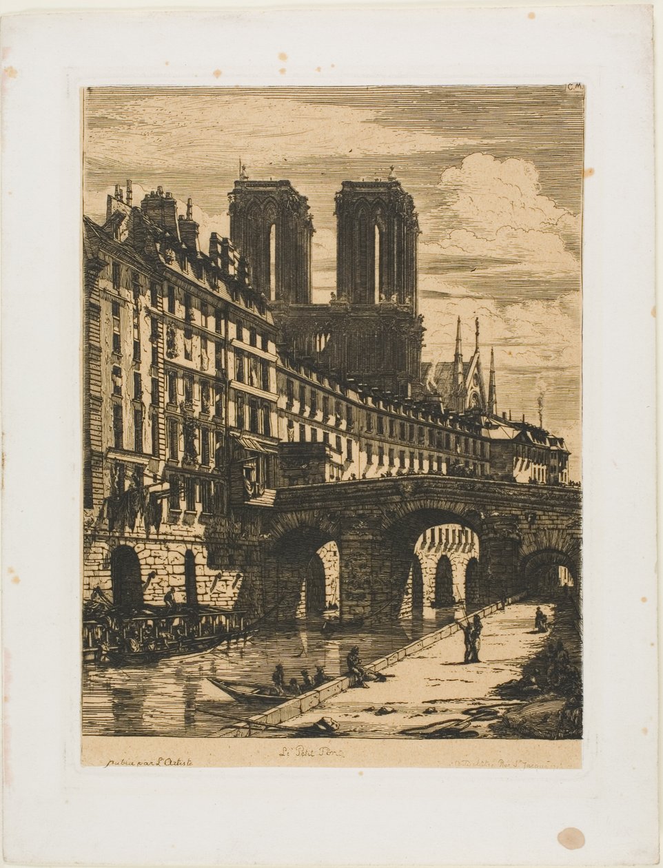 Le Petit Pont, Paris   1297041   pl       polish Successfully Translated  Original: The Omnibus: Full Translat: polish autorstwa Charles Meryon