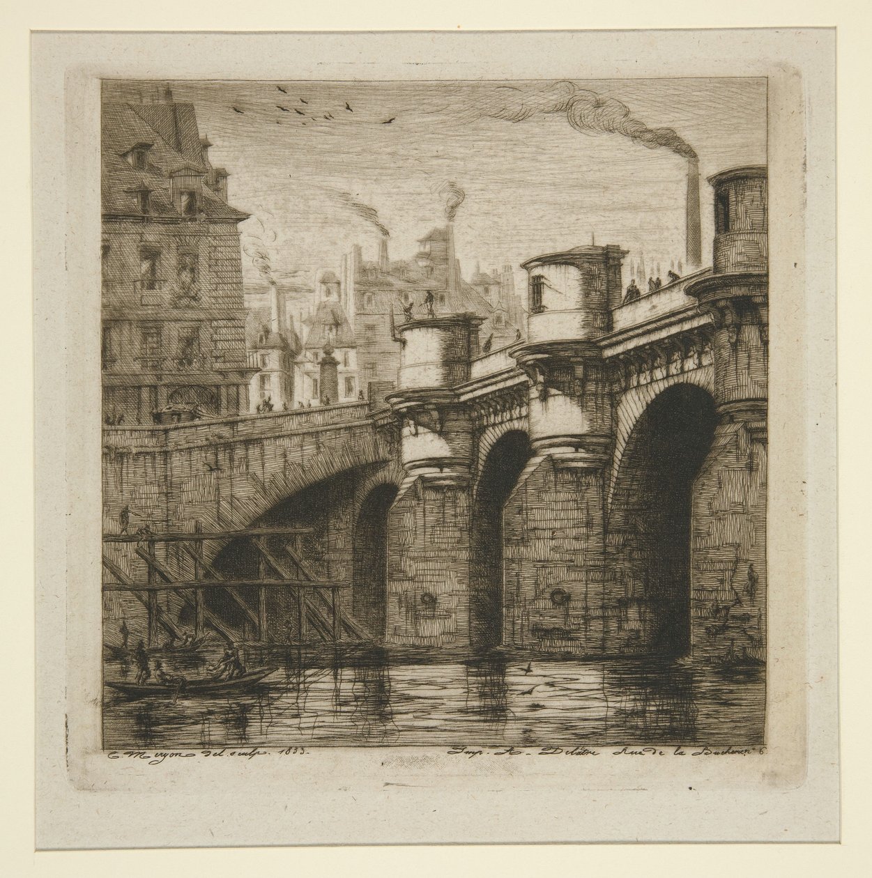 Pont-Neuf autorstwa Charles Meryon