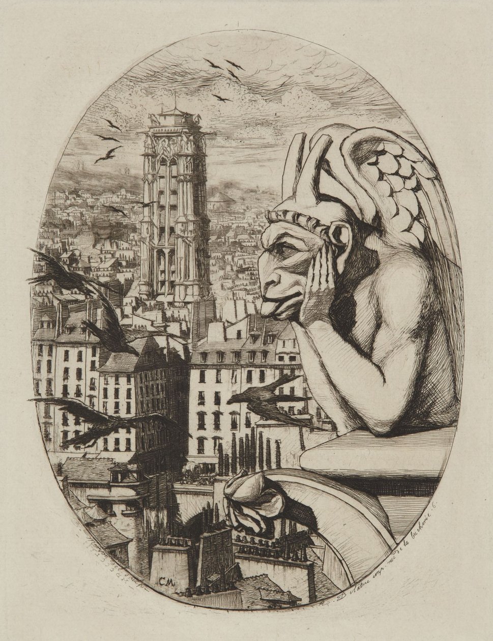 Stryga (Wampir) autorstwa Charles Meryon