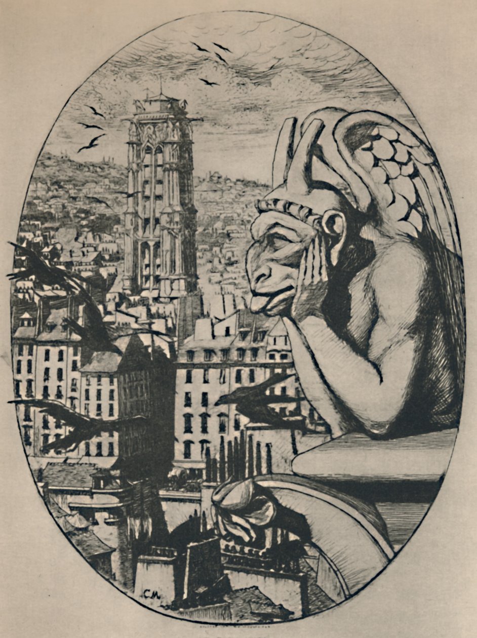 Le Stryge 8. stan 6 34 x 5 18 cali, 1853, 1927 autorstwa Charles Meryon