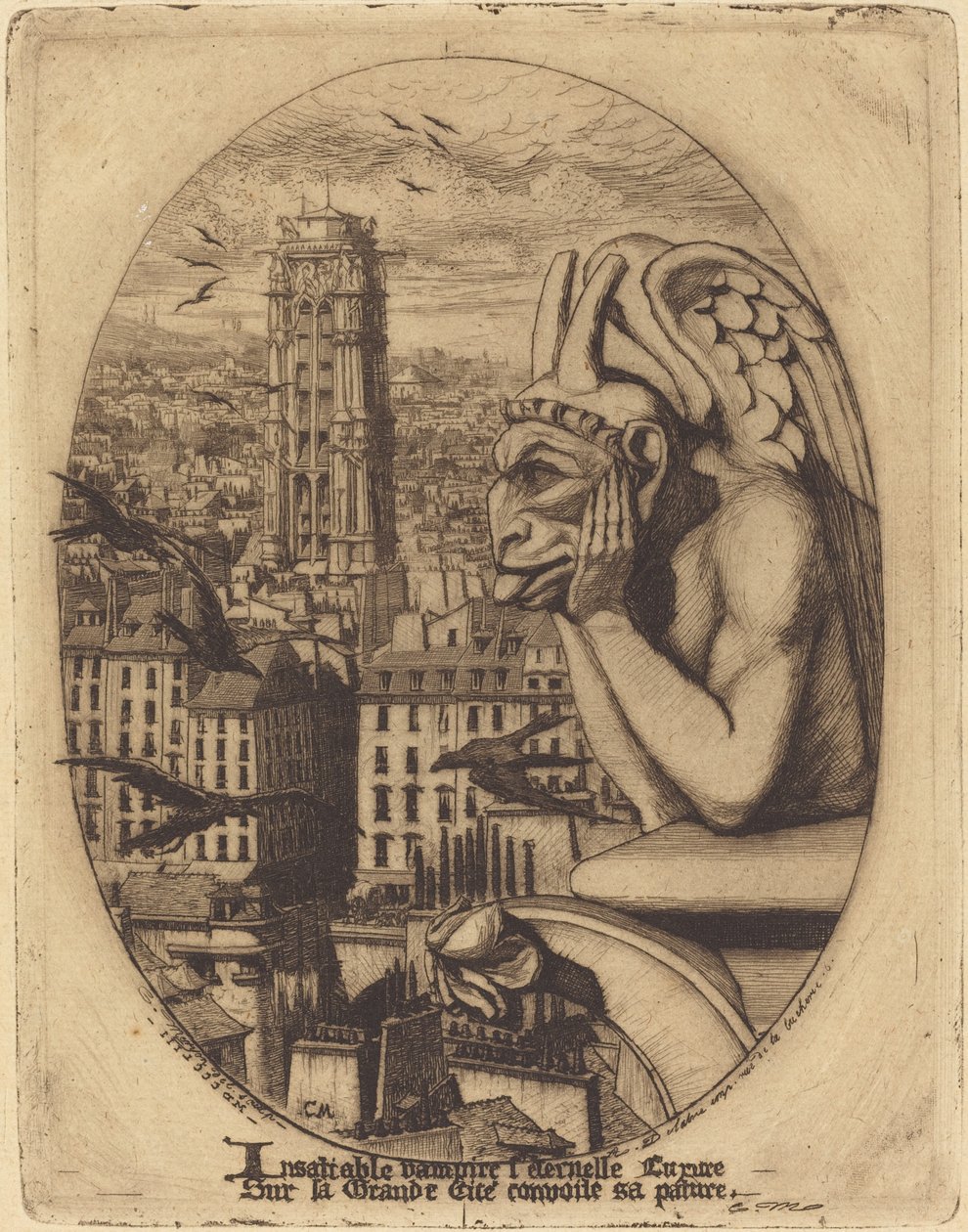 Le Stroge (Wampir) autorstwa Charles Meryon