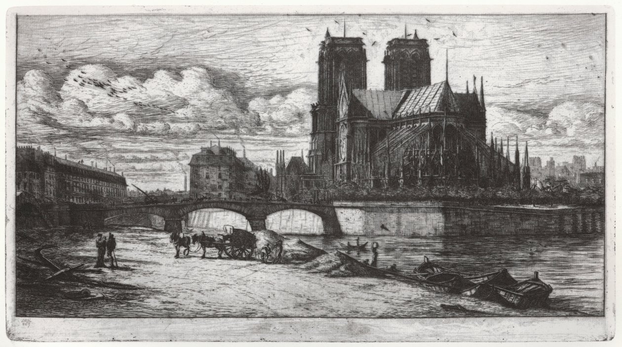 Notre Dame de Paris autorstwa Charles Meryon