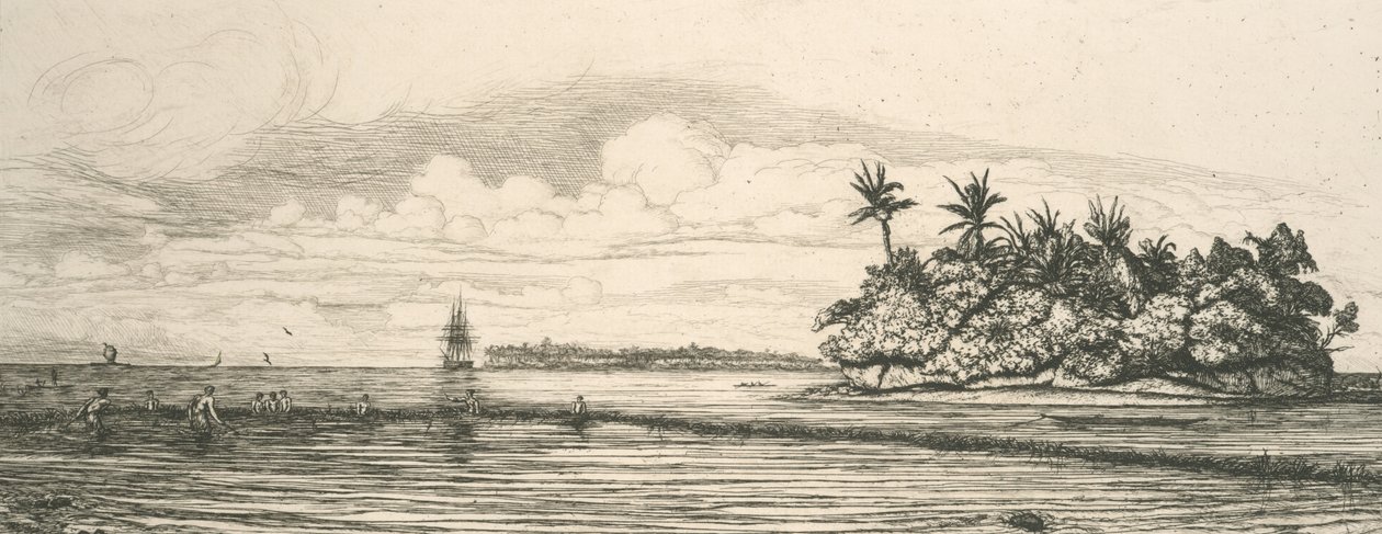 Oceania, wysepki w Uvea autorstwa Charles Meryon