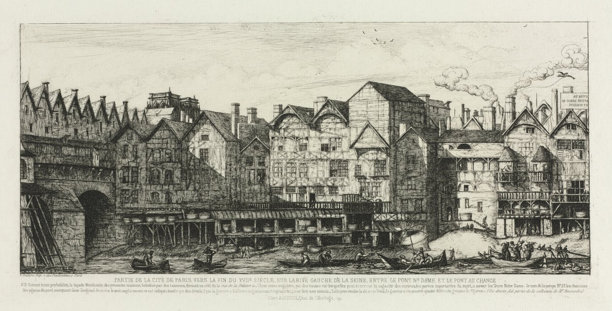 Część miasta Paryża pod koniec XVII wieku, 1861. autorstwa Charles Meryon