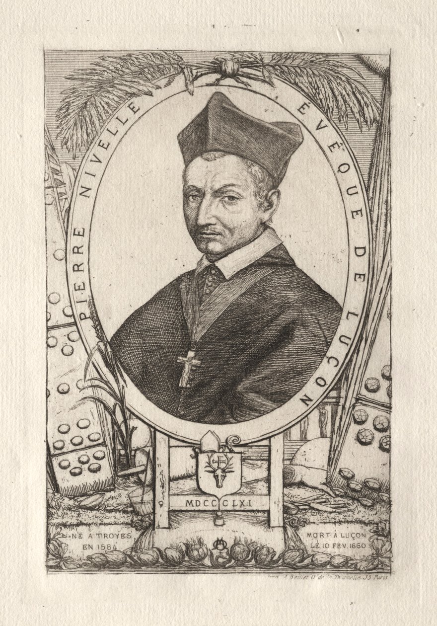 Pierre Nivelle, biskup Luzon, 1861. autorstwa Charles Meryon