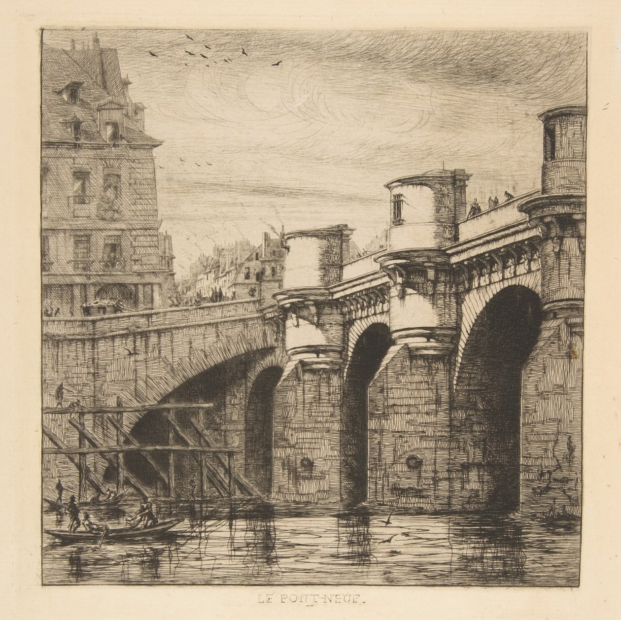 Pont-Neuf, Paryż autorstwa Charles Meryon