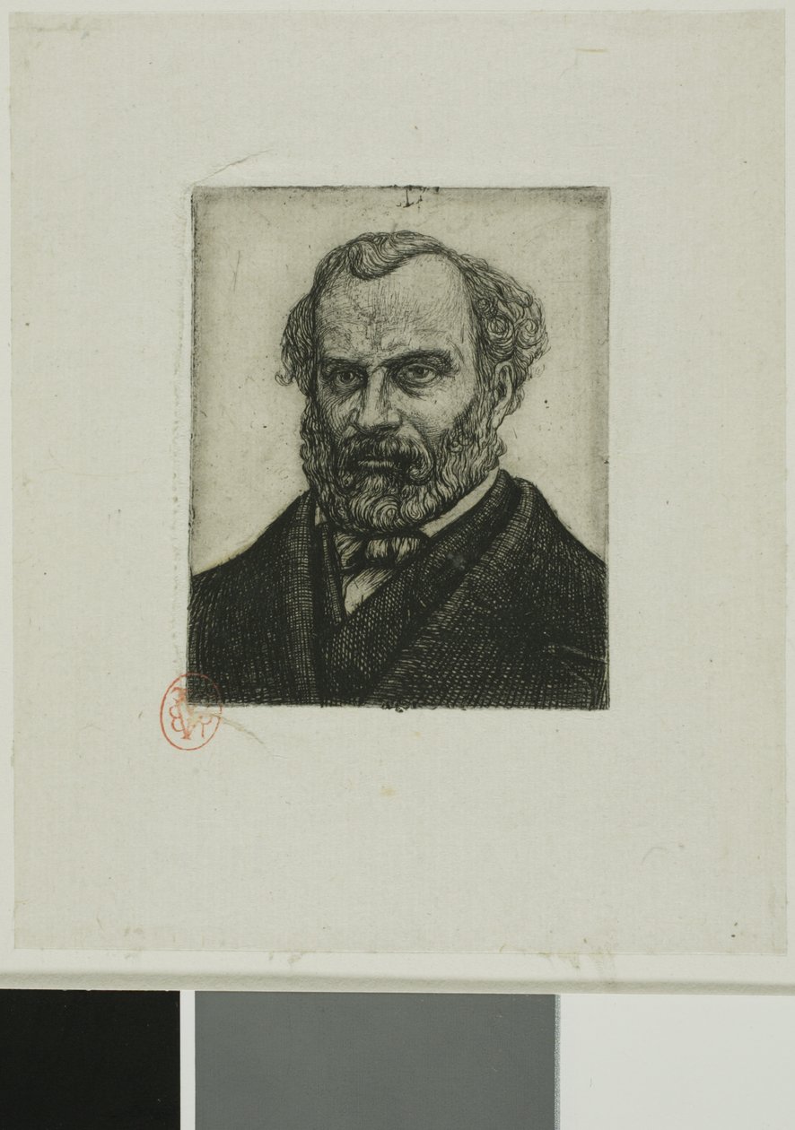 Portret Armanda Guérauda z Nantes, drukarza i literata autorstwa Charles Meryon