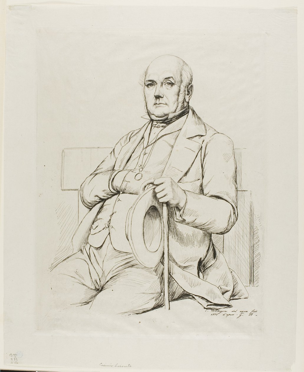 Portret Kazimierza Bajki autorstwa Charles Meryon