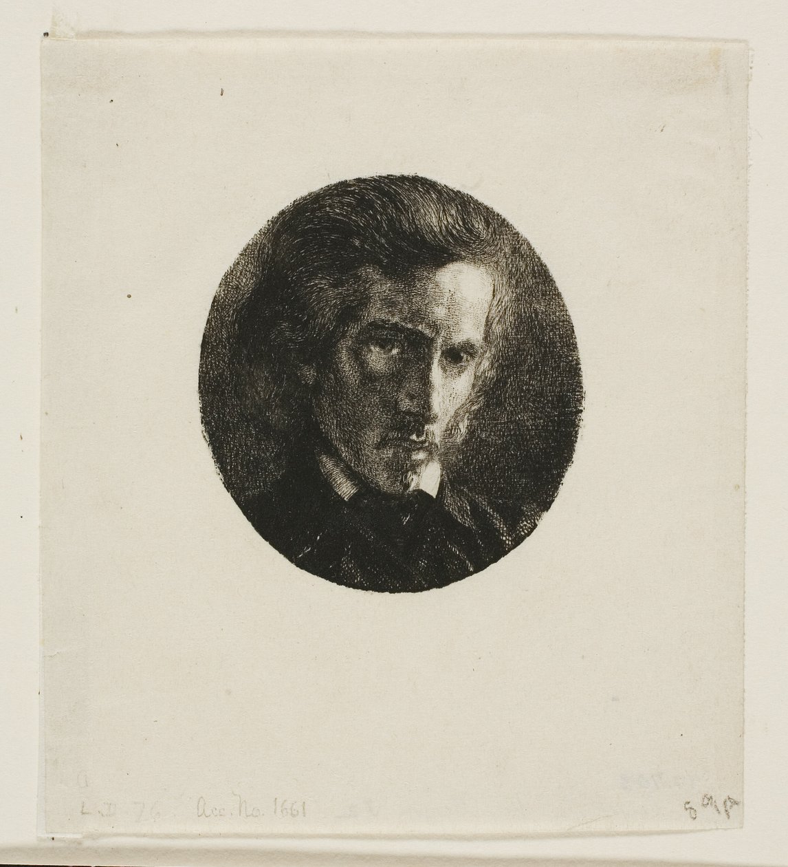 Portret Edmonda de Courtives autorstwa Charles Meryon