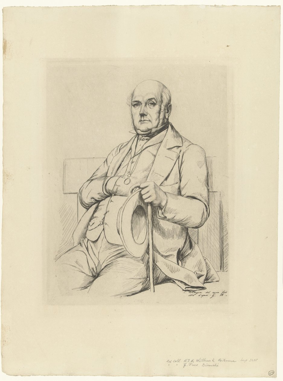 Portret van Casimir Le Conte autorstwa Charles Meryon