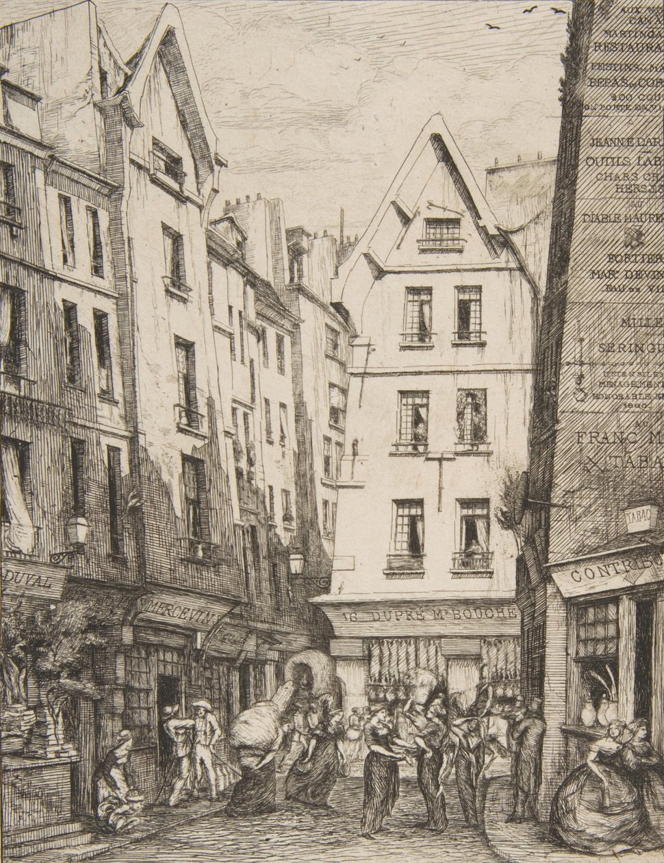 Rue Pirouette w Les Halles Rue Pirouette w Les Halles, Paryż, według Laurence
