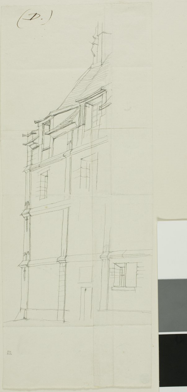 Rue des Toiles, Bourges autorstwa Charles Meryon