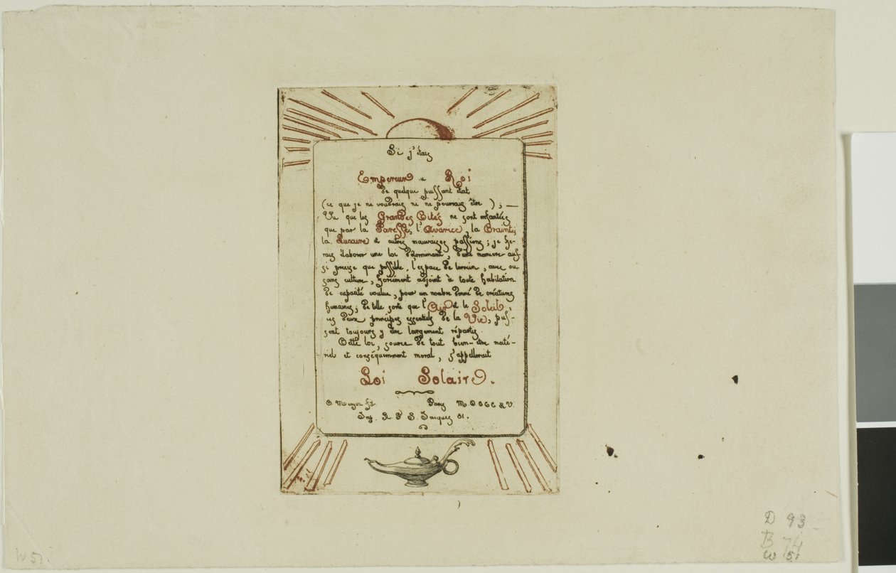 Prawo słoneczne autorstwa Charles Meryon